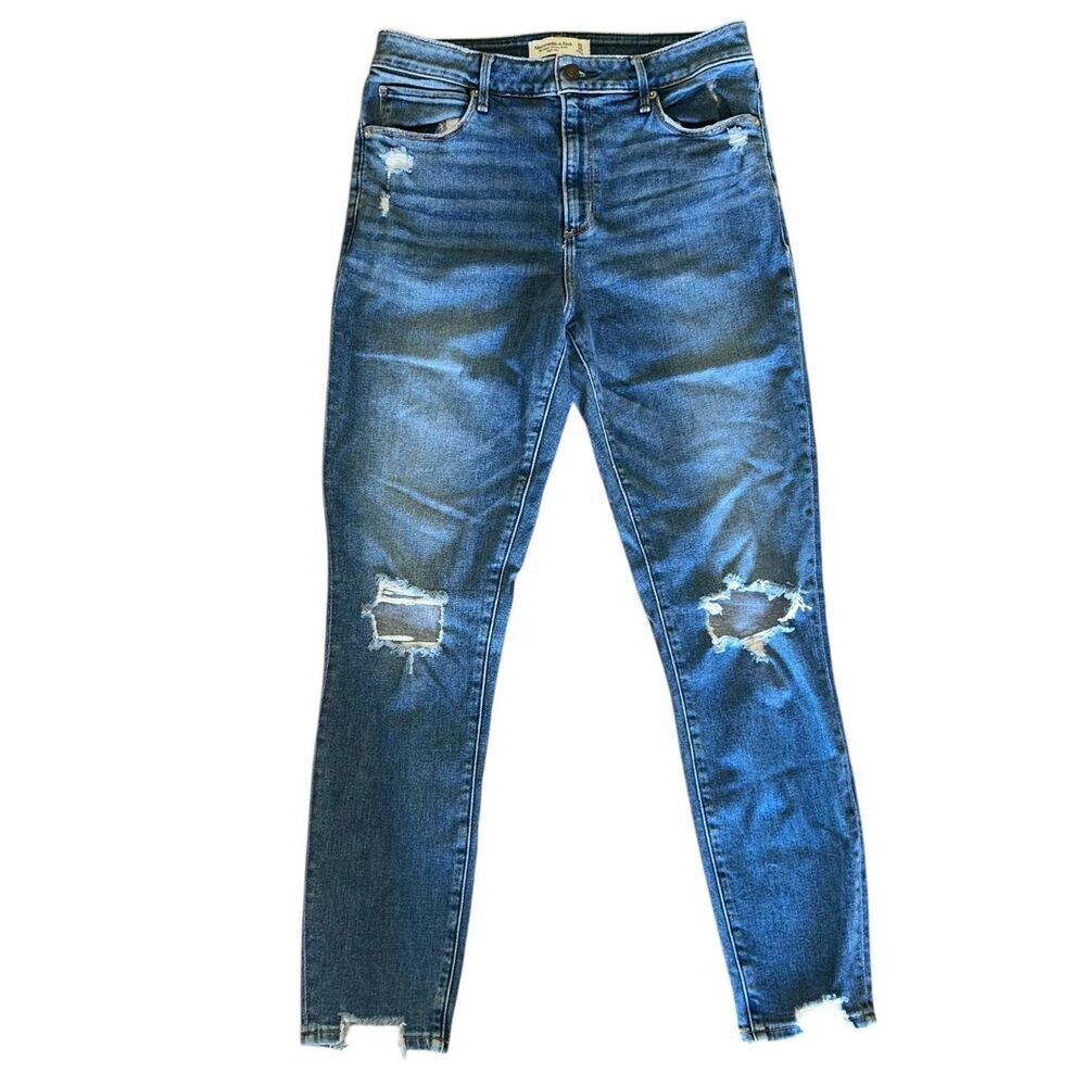 Abercrombie & Fitch Super Skinny Ankle High Rise Jean 30/10r